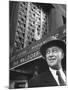 Hotel Magnate Conrad N. Hilton in Front of the Waldorf Astoria Hotel-Martha Holmes-Mounted Premium Photographic Print