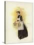 Hotel Maid, Carrying Two Water Cans-Dudley Hardy-Stretched Canvas