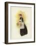 Hotel Maid, Carrying Two Water Cans-Dudley Hardy-Framed Giclee Print