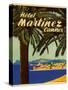 Hotel Martinez Cannes Luggage Label-null-Stretched Canvas