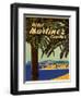 Hotel Martinez Cannes Luggage Label-null-Framed Giclee Print