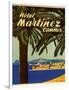 Hotel Martinez Cannes Luggage Label-null-Framed Giclee Print