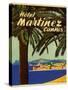 Hotel Martinez Cannes Luggage Label-null-Stretched Canvas