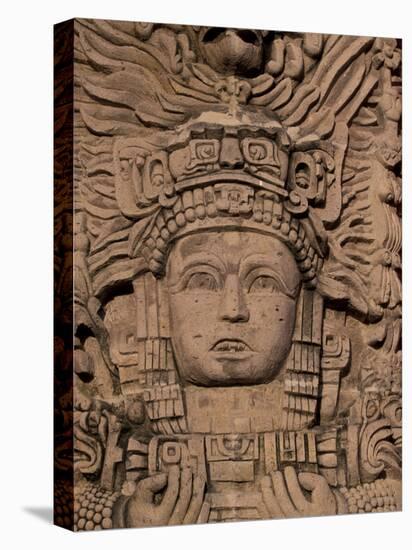 Hotel Mayan Palace, Mayan Sculpture, Puerto Vallarta, Mexico-Walter Bibikow-Stretched Canvas