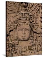 Hotel Mayan Palace, Mayan Sculpture, Puerto Vallarta, Mexico-Walter Bibikow-Stretched Canvas