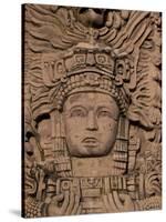 Hotel Mayan Palace, Mayan Sculpture, Puerto Vallarta, Mexico-Walter Bibikow-Stretched Canvas