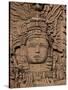 Hotel Mayan Palace, Mayan Sculpture, Puerto Vallarta, Mexico-Walter Bibikow-Stretched Canvas