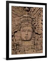 Hotel Mayan Palace, Mayan Sculpture, Puerto Vallarta, Mexico-Walter Bibikow-Framed Premium Photographic Print