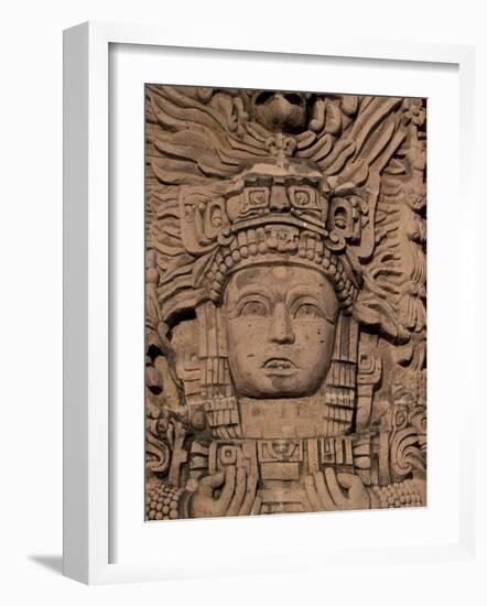 Hotel Mayan Palace, Mayan Sculpture, Puerto Vallarta, Mexico-Walter Bibikow-Framed Photographic Print