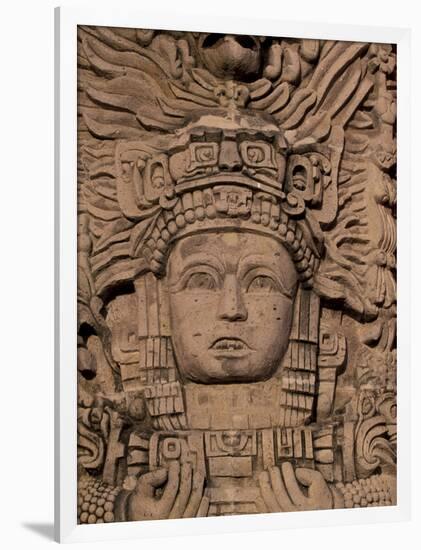 Hotel Mayan Palace, Mayan Sculpture, Puerto Vallarta, Mexico-Walter Bibikow-Framed Photographic Print