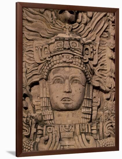 Hotel Mayan Palace, Mayan Sculpture, Puerto Vallarta, Mexico-Walter Bibikow-Framed Photographic Print