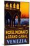 Hotel Monaco and Grand Canal, Venezia, Travel Poster-Found Image Press-Mounted Giclee Print