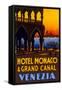 Hotel Monaco and Grand Canal-null-Framed Stretched Canvas