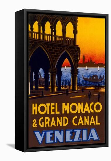 Hotel Monaco and Grand Canal-null-Framed Stretched Canvas