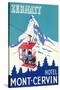 Hotel Mont-Cervin, Ski Lift Poster-null-Stretched Canvas