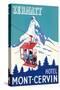 Hotel Mont-Cervin, Ski Lift Poster-null-Stretched Canvas