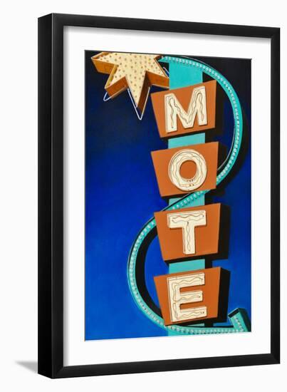 HOTEL MOTEL-HEIDI MARTIN-Framed Art Print
