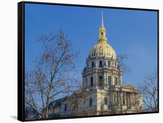 Hotel National des Invalides II-Cora Niele-Framed Stretched Canvas