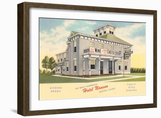 Hotel Nauvoo, Illiniois-null-Framed Art Print