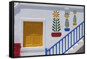 Hotel Near Ano Mera, Mykonos, Cyclades, Greece-Katja Kreder-Framed Stretched Canvas