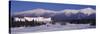 Hotel Near Snow Covered Mountains, Mt. Washington Hotel Resort, Mount Washington, Bretton Woods,...-null-Stretched Canvas