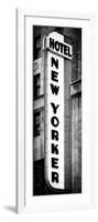 Hotel New Yorker, Signboard, Manhattan, New York, Vertical Panoramic View-Philippe Hugonnard-Framed Photographic Print