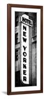 Hotel New Yorker, Signboard, Manhattan, New York, Vertical Panoramic View-Philippe Hugonnard-Framed Photographic Print