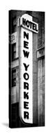 Hotel New Yorker, Signboard, Manhattan, New York, Vertical Panoramic View-Philippe Hugonnard-Stretched Canvas