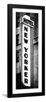 Hotel New Yorker, Signboard, Manhattan, New York, Vertical Panoramic View-Philippe Hugonnard-Framed Photographic Print