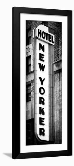 Hotel New Yorker, Signboard, Manhattan, New York, Vertical Panoramic View-Philippe Hugonnard-Framed Photographic Print