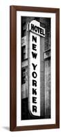 Hotel New Yorker, Signboard, Manhattan, New York, Vertical Panoramic View-Philippe Hugonnard-Framed Photographic Print