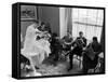 Hotel Northampton Barber Doing Business as Guests for Smith College Supper Dance Wait Their Turn-Alfred Eisenstaedt-Framed Stretched Canvas