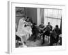 Hotel Northampton Barber Doing Business as Guests for Smith College Supper Dance Wait Their Turn-Alfred Eisenstaedt-Framed Photographic Print