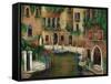 Hotel on the Canal-Betty Lou-Framed Stretched Canvas