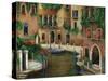 Hotel on the Canal-Betty Lou-Stretched Canvas