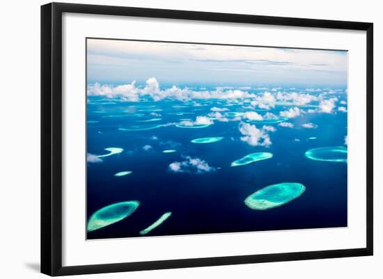 Hotel on the Island. Maldives Indian Ocean-Andrey Armyagov-Framed Photographic Print