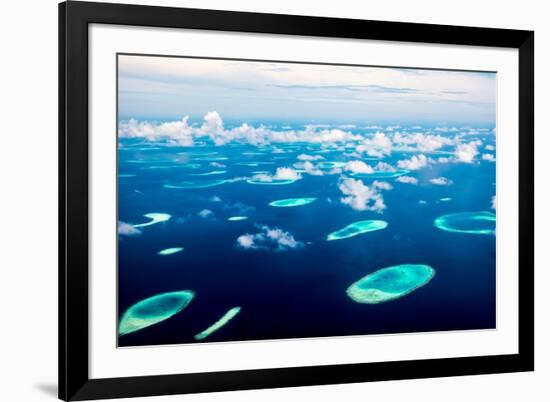 Hotel on the Island. Maldives Indian Ocean-Andrey Armyagov-Framed Photographic Print