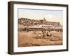 Hotel Orange from the Beach at Scheveningen, Pub. C.1900-null-Framed Giclee Print