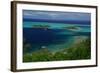 Hotel over the Turquoise Lagoon in French Polynesia-rafcha-Framed Photographic Print