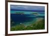 Hotel over the Turquoise Lagoon in French Polynesia-rafcha-Framed Photographic Print