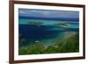 Hotel over the Turquoise Lagoon in French Polynesia-rafcha-Framed Photographic Print