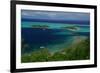 Hotel over the Turquoise Lagoon in French Polynesia-rafcha-Framed Photographic Print