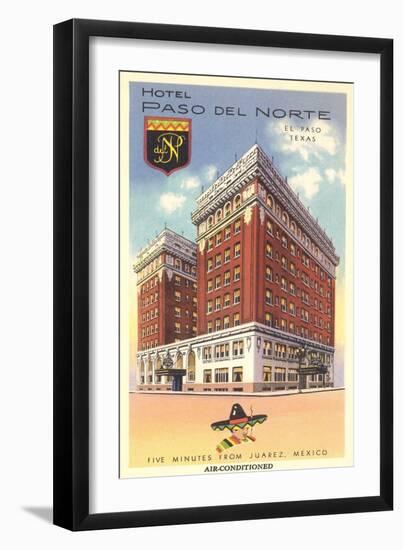 Hotel Paso Del Norte, El Paso-null-Framed Art Print