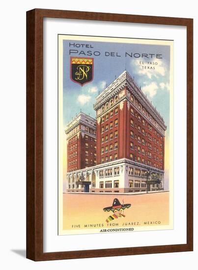 Hotel Paso Del Norte, El Paso-null-Framed Art Print