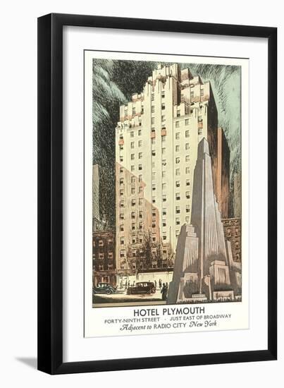 Hotel Plymouth, New York City-null-Framed Art Print