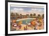 Hotel Pool, Miami Beach, Florida-null-Framed Premium Giclee Print