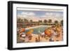 Hotel Pool, Miami Beach, Florida-null-Framed Art Print