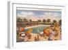 Hotel Pool, Miami Beach, Florida-null-Framed Art Print