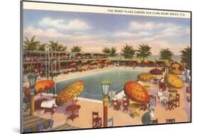 Hotel Pool, Miami Beach, Florida-null-Mounted Art Print