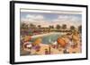 Hotel Pool, Miami Beach, Florida-null-Framed Art Print